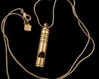 Anne Klein Whistle Necklace