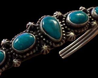 Sterling and Turquoise Cuff