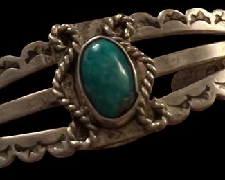 Sterling and Turquoise Cuff