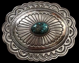 Sterling and Turquoise Buckle