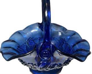 Indiana Glass Blue Basket