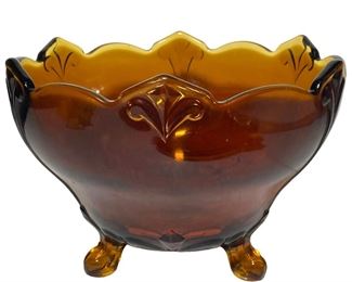 1960s Tiara Amber Bowl