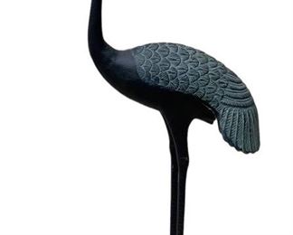 Metal Heron Garden Art