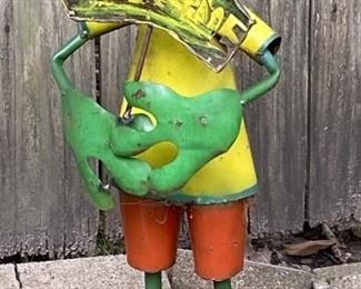 Welcome Frog Garden Art