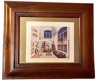 Signed and Framed Lithograph