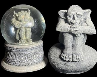 Gargoyle Snowglobe and Hide A Key