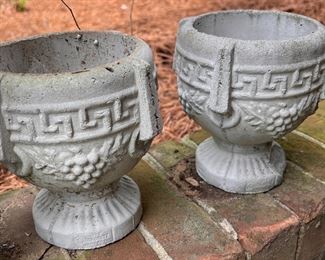 Small cement planters