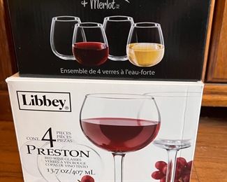 New in box wineglasses