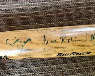 Signed Baseball Bat 