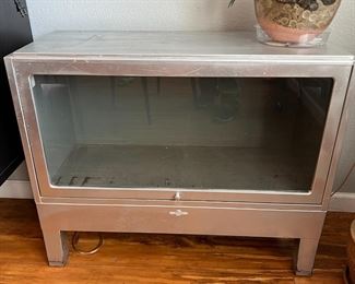 steel glass door cabinet