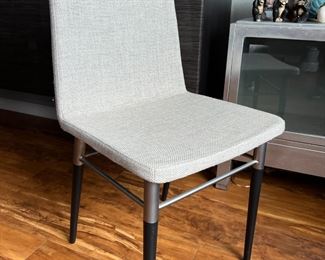 6 modern gray chairs