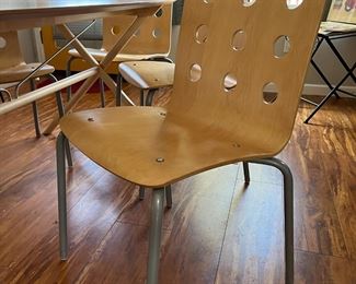 six ikea chairs