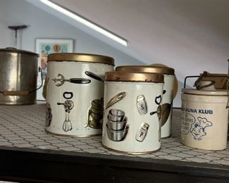 vintage kitchen canisters