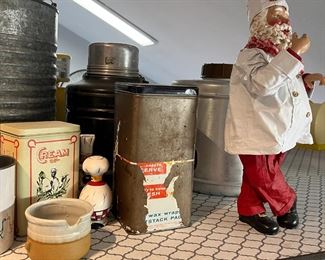 vintage tins and thermos