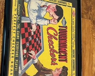 framed checkers box