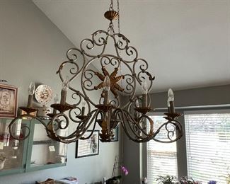 big scrolly chandelier