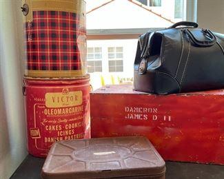 antique and vintage tins
