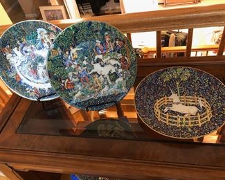 Limoges Unicorn Plates - La Chasse a la Licorne - Robert Haviland & C. Parlon