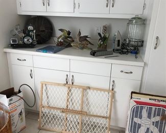 Bird Figures, Beverage Dispenser, Fan, Gate