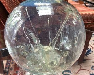 Peter Bramhall Glass Orb - Signed