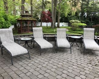 Patio Chaise Lounge Chairs (Cushions not pictured)