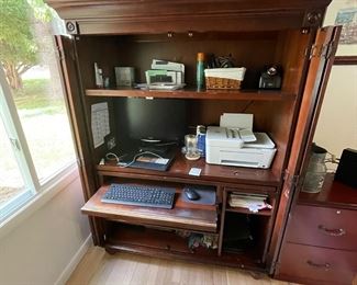 Ethan Allen desk armoire