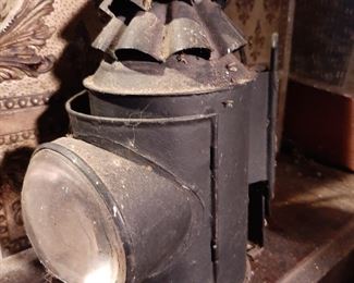 Antique Police Dietz Bullseye Flashlight Oil Lantern