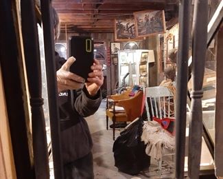 Unique Iron Framed Mirror 