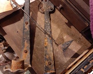 cast iron candlesticks