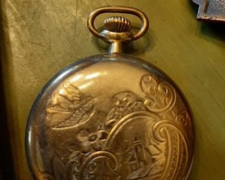 Beautiful Elgin open face pocket watch (1921)