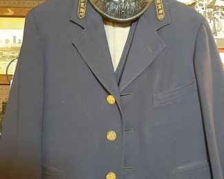 This is an antique conductor's uniform in excellent condition.