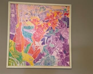 VINTAGE ABSTRACT OIL PAINTING