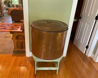 ANTIQUE COPPER WASHING MACHINE