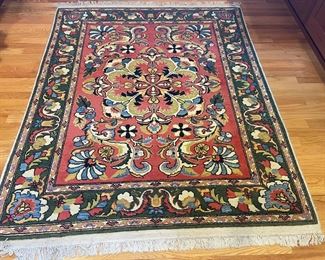 STUNNING, COLORFUL ANTIQUE AREA RUG