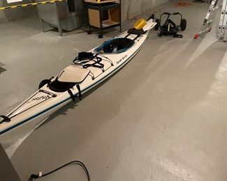 CURRENT DESIGNS, VISION 140 KAYAK WITH SUSPENDZ CARRIER - LIKE NEW CONDITION!!