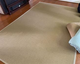 SOLID, NEUTRAL JUTE RUG 4'X6'
