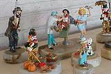 A fun collection of signed, numbered Ron Lee collectible clown figurines.