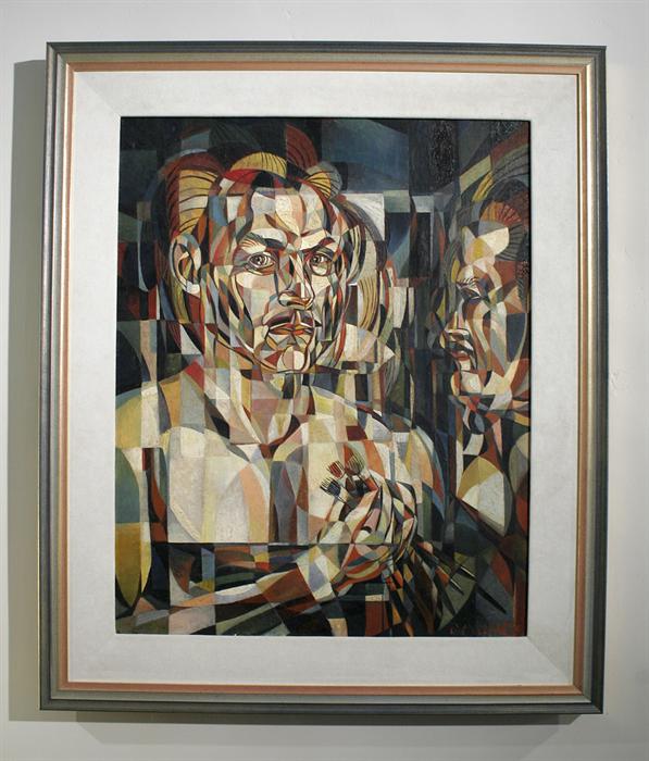 William Millarc (1920 - 1957) ‘Self Portrait’, (29” x 23.5”) oil on canvas; Exhibited: ‘Memorial Exhibition’, Pasadena Museum of Art, June-July 1959