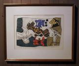 Leonard Edmondson (1916 - 2002, California) ‘Drive-In’, (11.5” x 16.5”) AP lithograph