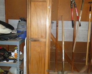 Wood locker-type cabinet