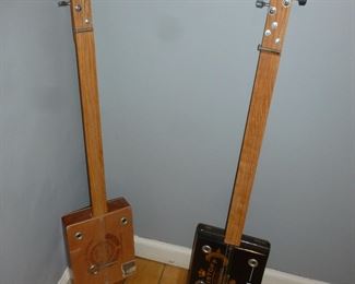 Cool Electric Cigar Box 3-String Guitars (amp ready)