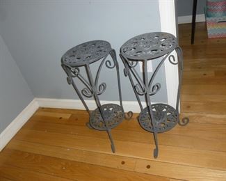 Iron plant stands