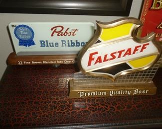 Falstaff & PBR signs