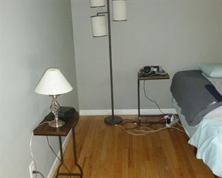 End tables & floor lamp
