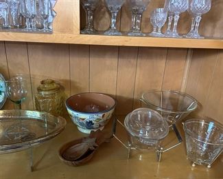 MCM Glass Serving Pieces