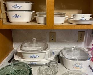 Vintage Corning ware blue cornflower                                     Pyrex & FireKing