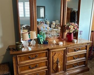 Dresser with Mirrors by Stanley Furninture