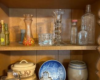 Old Glass Bottles, Old Stoneware