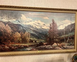 Robert Wood print on board   "Owens Valley"