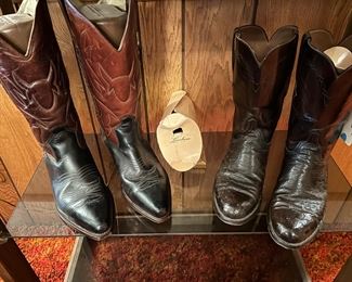  Lucchese Ostrich Cowboy Boots                                           Cole Hahn Cowboy Boots 
